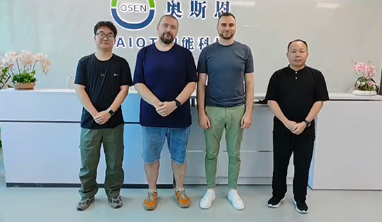 俄羅斯農(nóng)業(yè)水文水利領(lǐng)域客戶一行蒞臨奧斯恩進行實地參觀考察