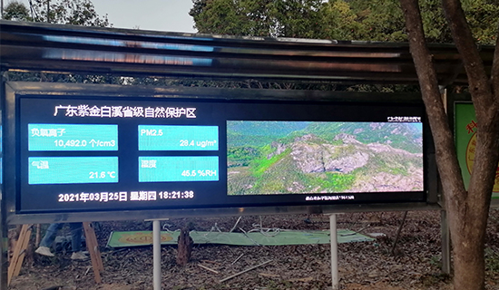 負(fù)氧離子在線監(jiān)測系統(tǒng)為旅游度假村構(gòu)建“生態(tài)數(shù)據(jù)名片” 